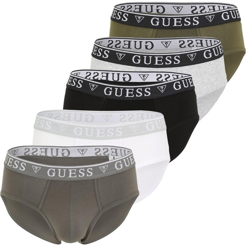 GUESS Nohavičky farby bahna / sivá melírovaná / olivová / čierna / 65981853