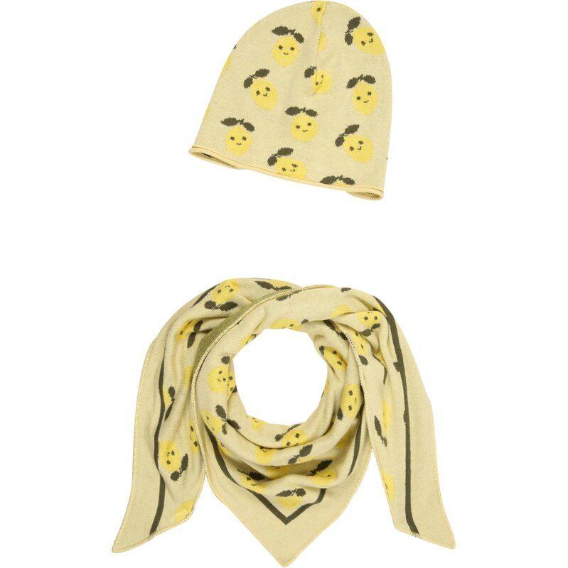 Zwillingsherz Čiapky žltá / pastelovo žltá / tmavozelená 65982055