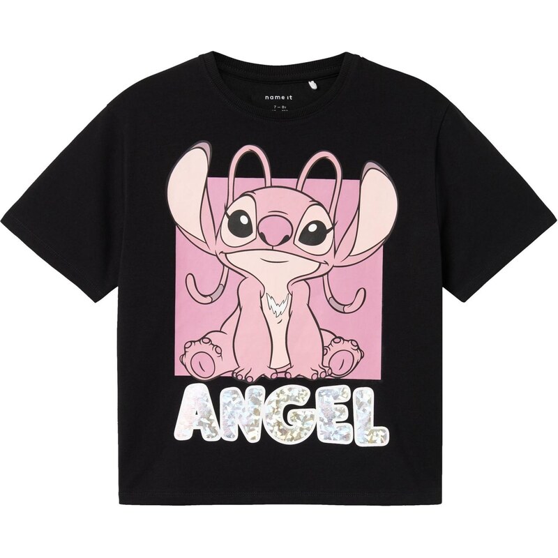 NAME IT Tričko NKFNyri Stitch ružová / pitaya / čierna / biela 65992320