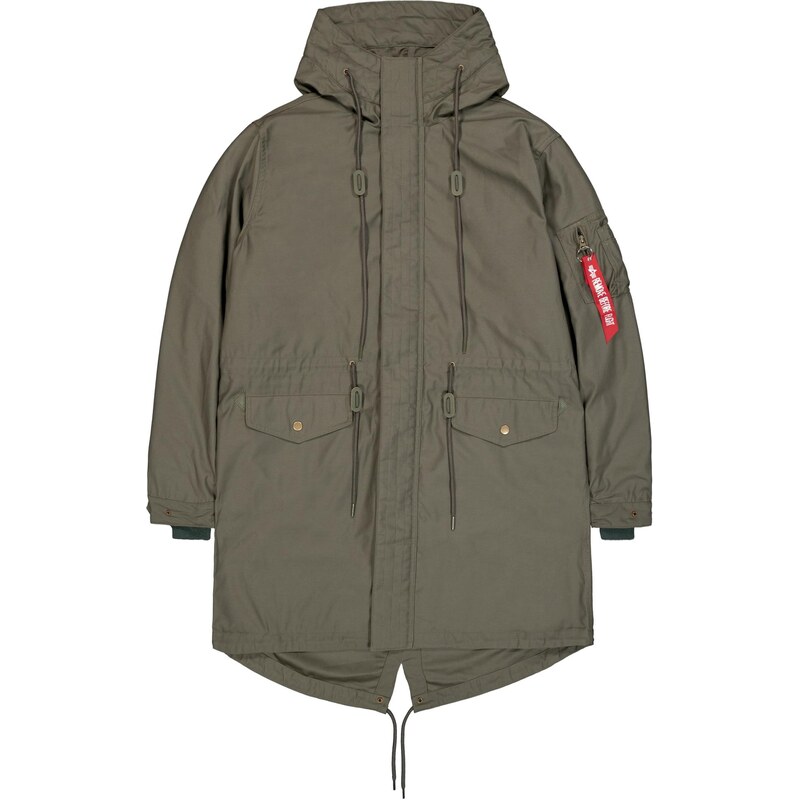 ALPHA INDUSTRIES Prechodná bunda kaki / červená / biela 65992889