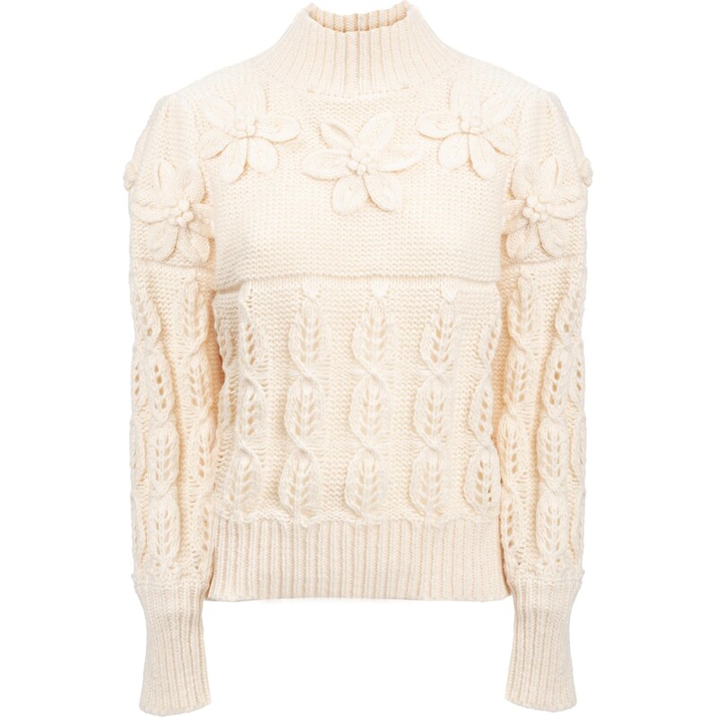 Influencer Sveter krémová 65993117