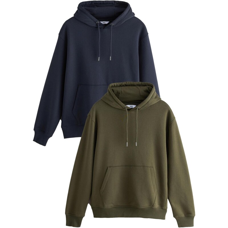 Next Mikina námornícka modrá / olivová 65993315