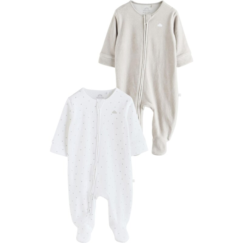 Next Pyžamo kamenná / biela 65993373