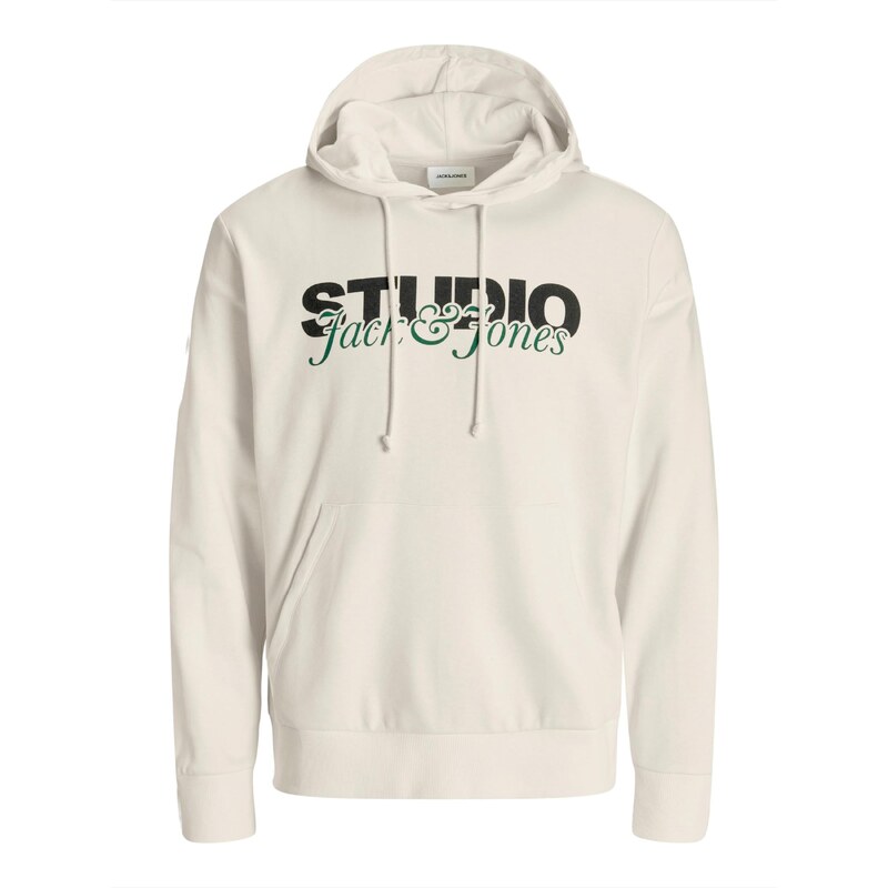 JACK & JONES Mikina JJYuki krémová / zelená / čierna 65993396