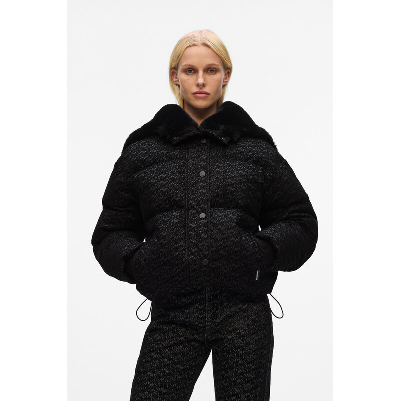 BUNDA KARL LAGERFELD FLOCK LOGO PUFFER JACKET 65992960