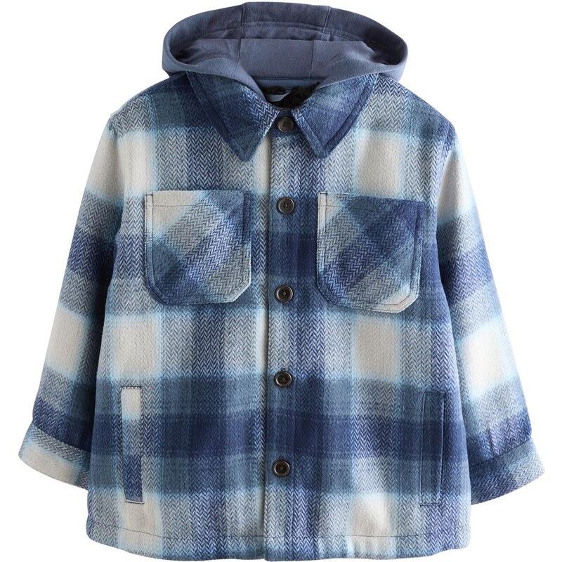 Next Prechodná bunda Borg modrá / námornícka modrá / šedobiela 65993549