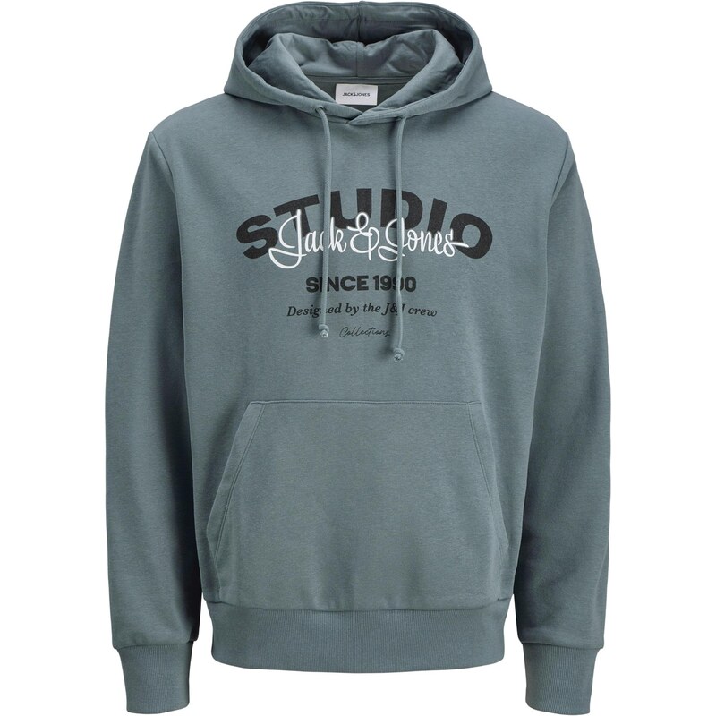 JACK & JONES Mikina JJYuki modrosivá / čierna / biela 65993591