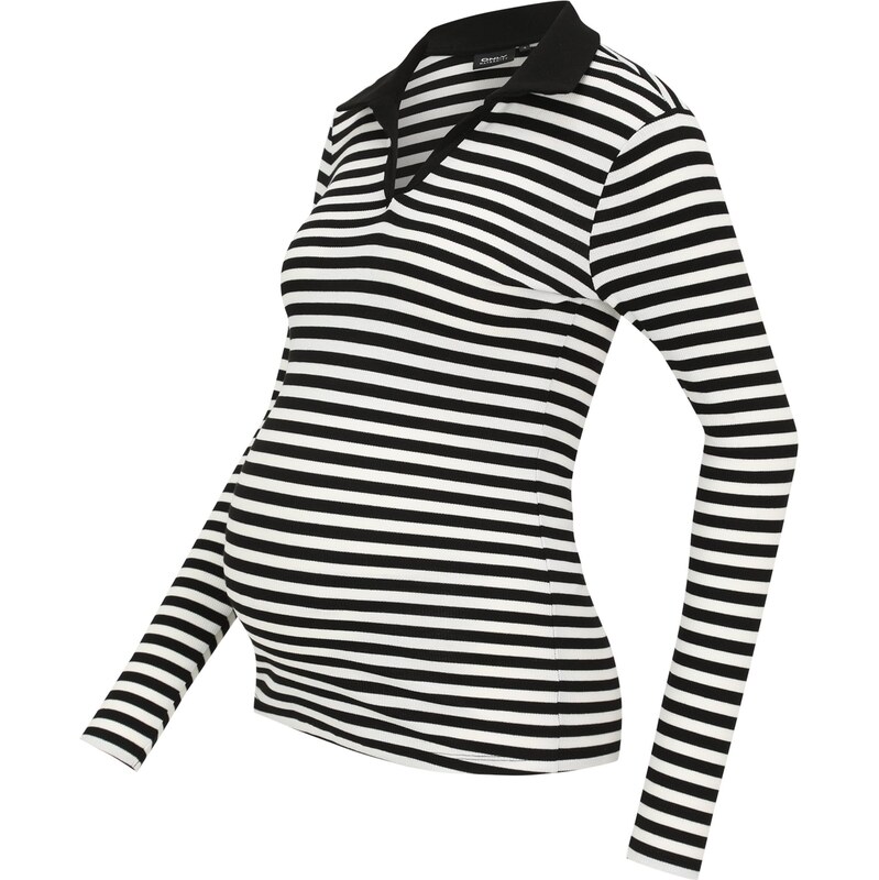 Only Maternity Tričko OLMPilla čierna / biela 65993614
