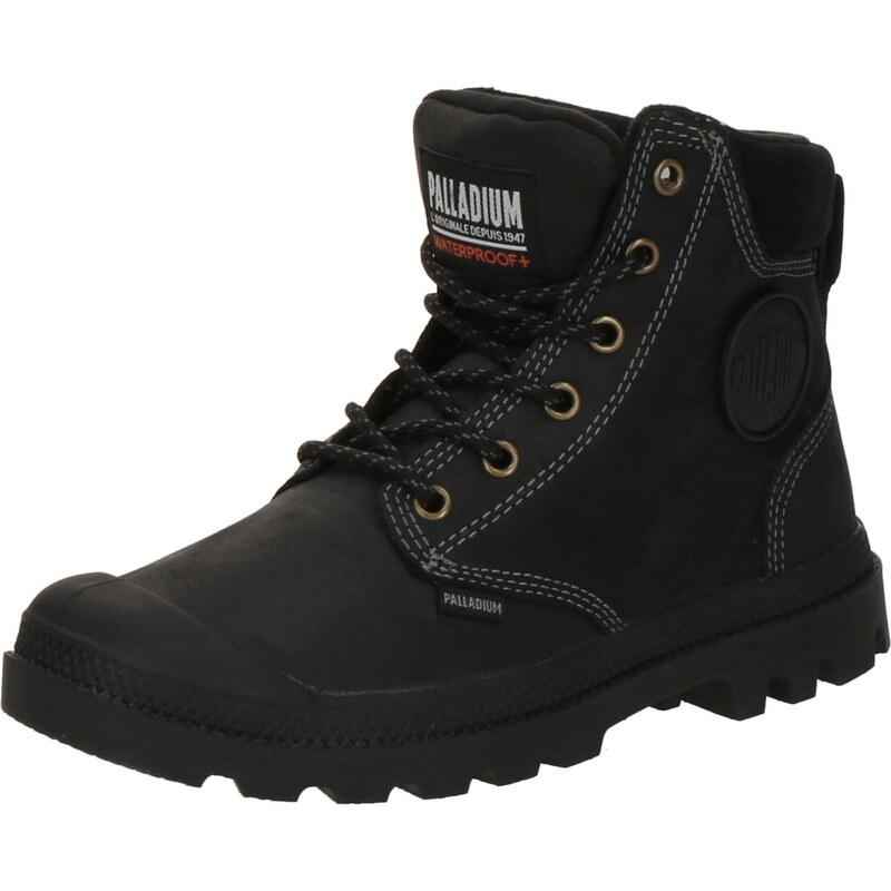 Palladium Šnurovacie členkové čižmy PAMPA čierna 65993633