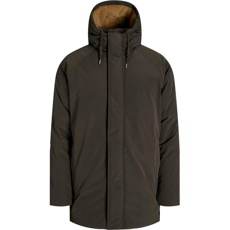 JACK & JONES Zimná parka JJEWood tmavohnedá 66057307
