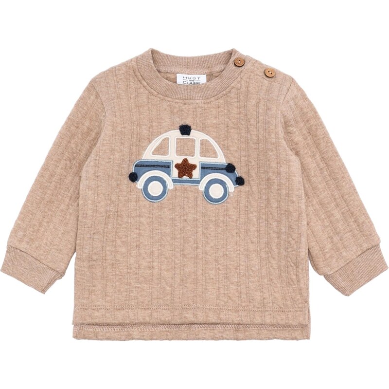 Hust & Claire Sveter Sofus Policecar farba ťavej srsti / zafírová / 65993742