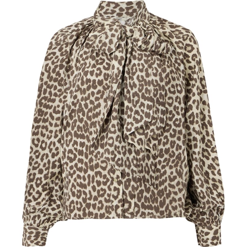 JDY Blúzka JDYBEATRICE béžová / hnedá 65993825