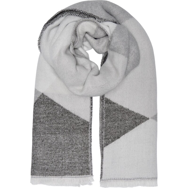 ONLY Šál ONLHUNTER antracitová / svetlosivá / biela 65994048