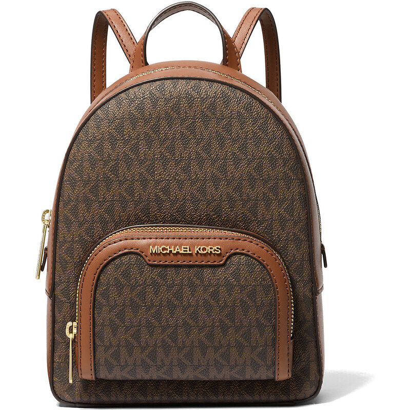 Michael Kors Batoh Jaycee Extra Small Signature Logo Backpack Brown 66600071