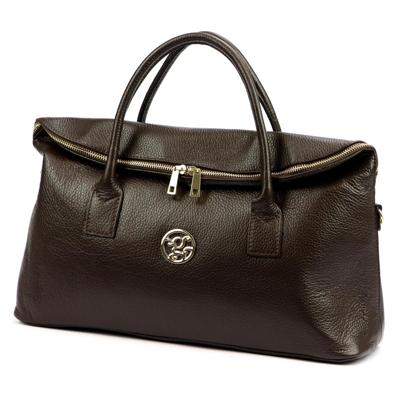 Kožená kabelka Gregorio hnedá KZ2259008 66001105