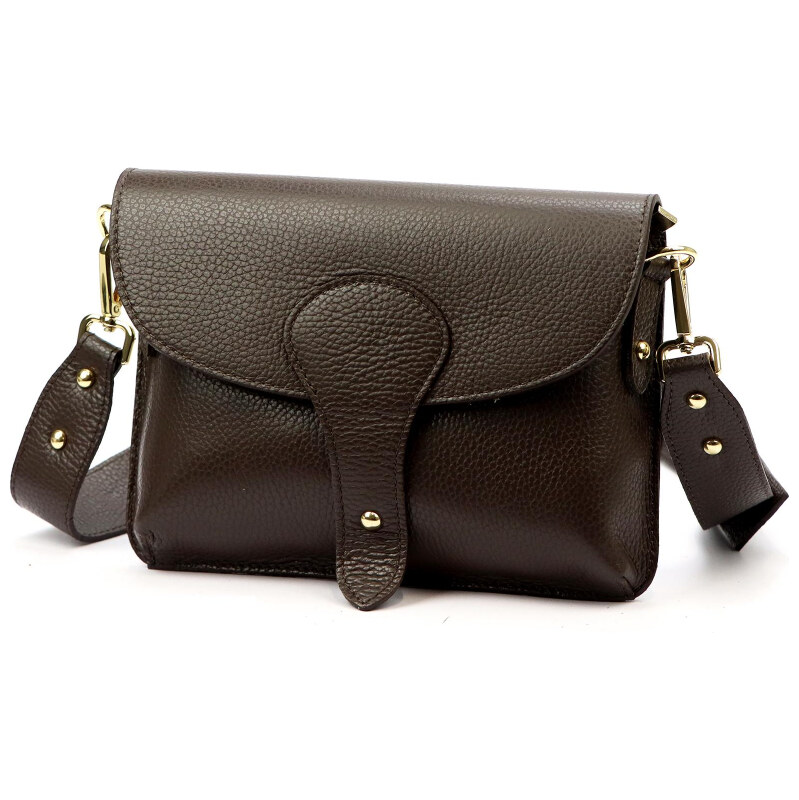 Kožená kabelka Luka hnedá KZ2259253 66001123