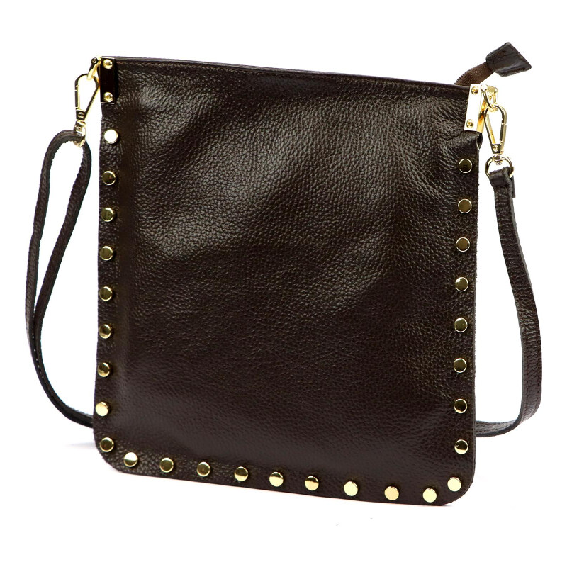 Kožená kabelka Luka hnedá KZ2259421 66001130