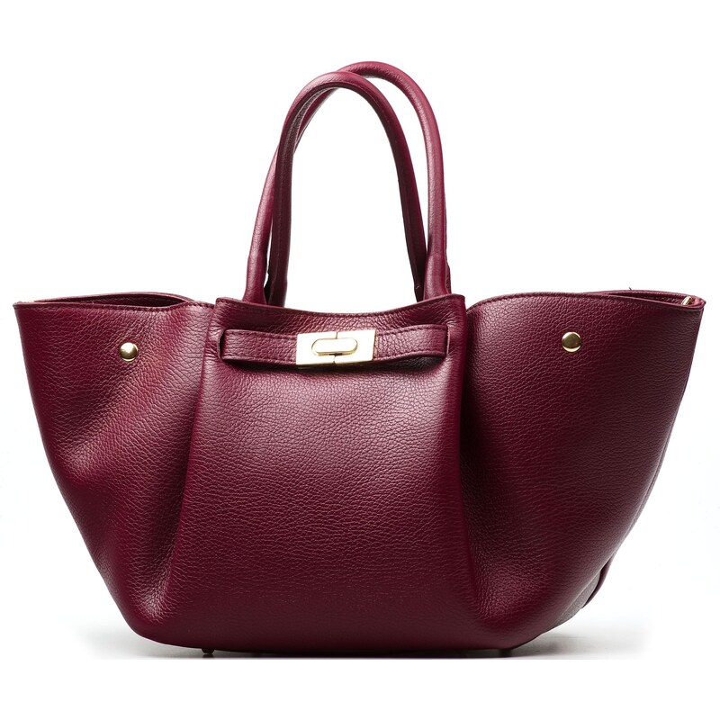 Blaire Kožená kabelka Cora vínovo červená 66001254