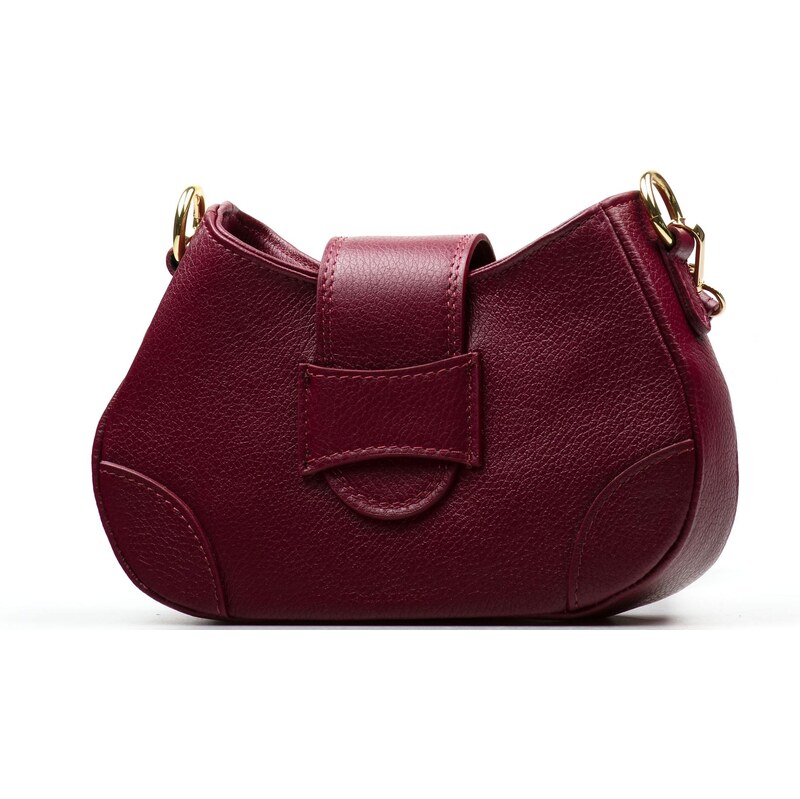 Blaire Kožená crossbody kabelka Leila vínovo červená 66001253