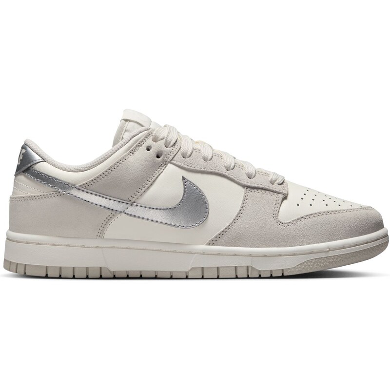 Nike Dunk Low Silver Swoosh Wmns - Dámske - Tenisky Nike - Biele - 66361259