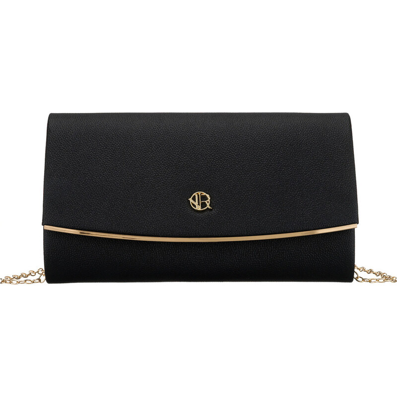 Rovicky Čierna elegantná listová kabelka so zlatými detailmi R-XS028-1 66001320