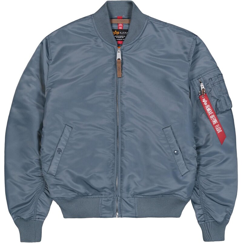 ALPHA INDUSTRIES Zimná bunda MA-1 VF Vintage Fit 59 modrá / červená 66001545