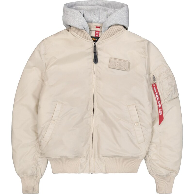 ALPHA INDUSTRIES Prechodná bunda béžová / sivá / červená / biela 66001568