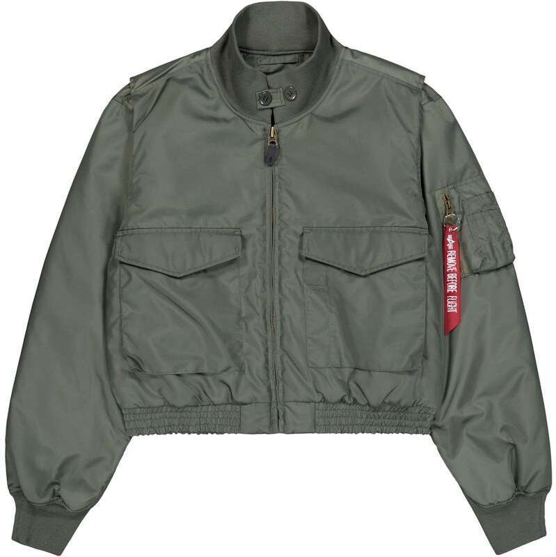 ALPHA INDUSTRIES Prechodná bunda kaki / červená / biela 66001569