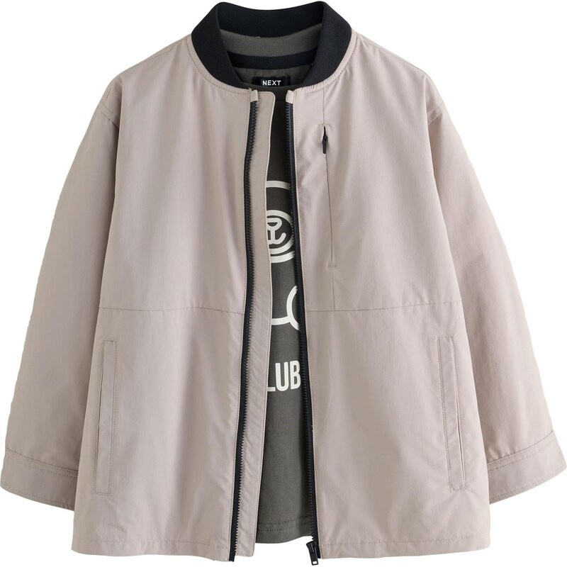 Next Tričko sivá / tmavosivá / biela 66001935