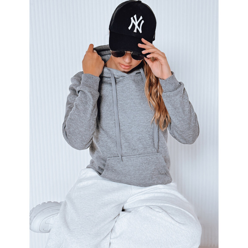 Antracitová basic dámska mikina by0172 8155663