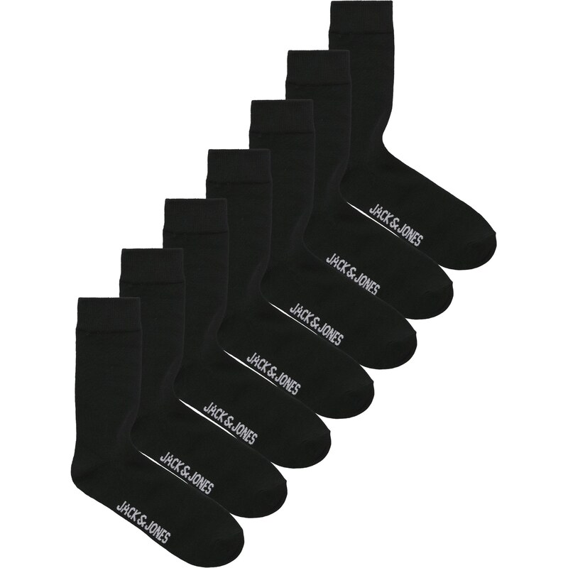 JACK & JONES Ponožky JACBLACK FRIDAY čierna / biela 66002044