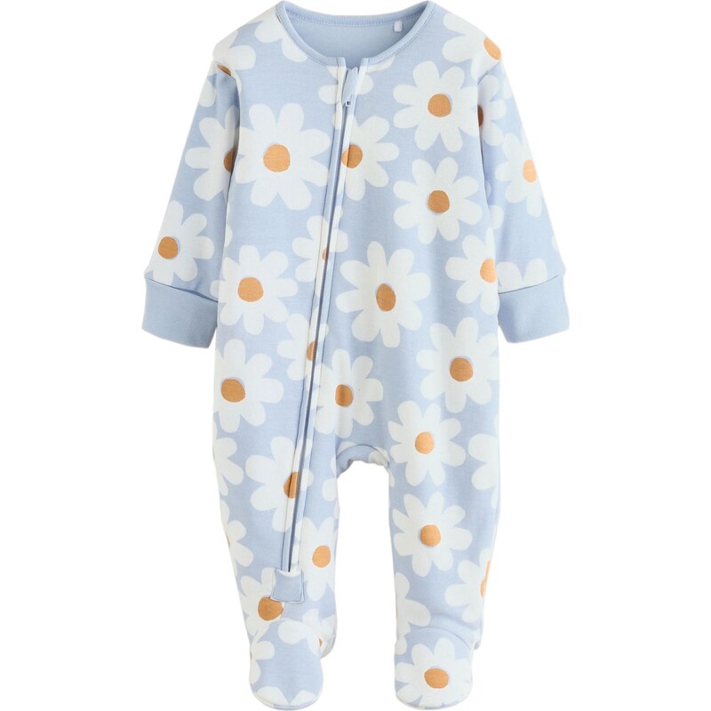 Next Pyžamo svetlomodrá / karamelová / biela 66002052