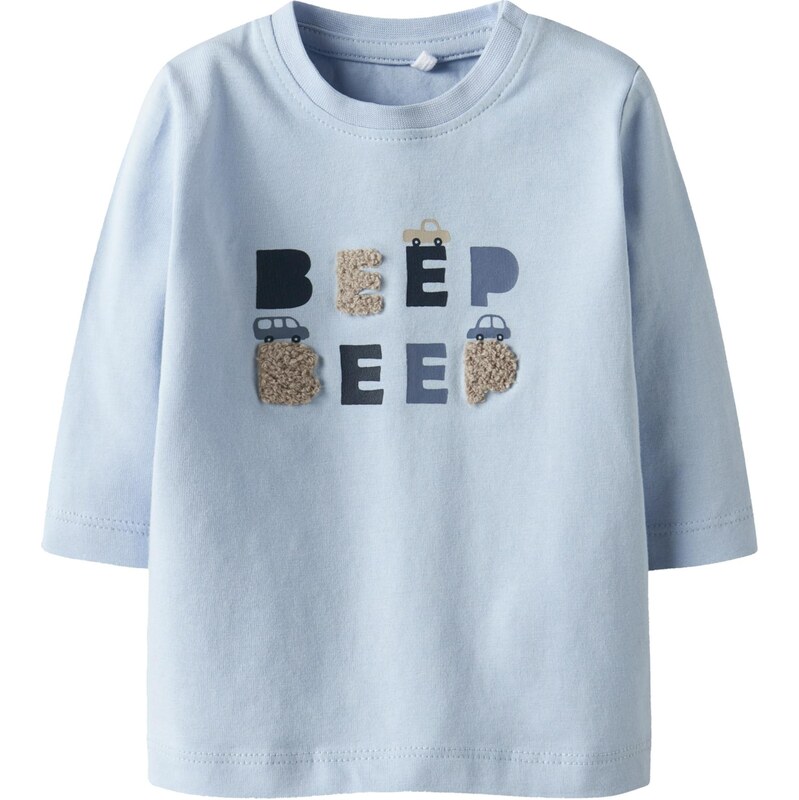 NAME IT Tričko NBMROMULUS béžová / tmavomodrá / svetlomodrá 66002117