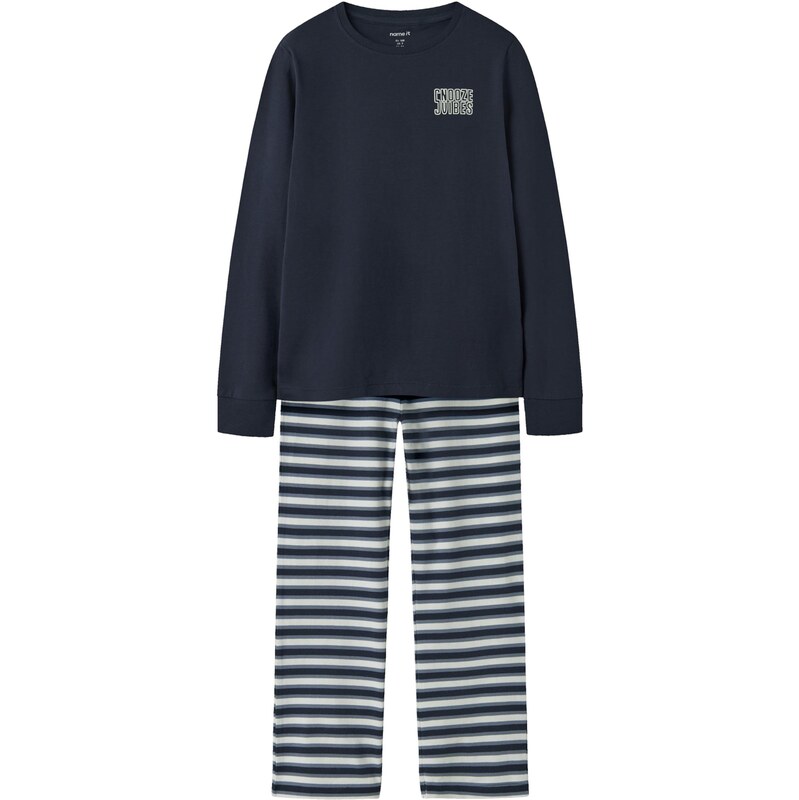 NAME IT Pyžamo NKMRamel námornícka modrá / biela 66002120