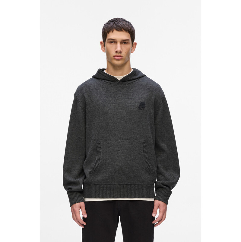 SVETER KARL LAGERFELD KAMEO KNITTED HOODIE 66001871