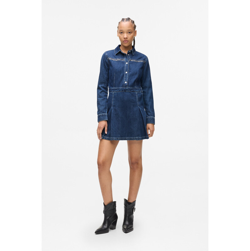 ŠATY KARL LAGERFELD JEANS KLJ PLEATED DENIM DRESS 66001823