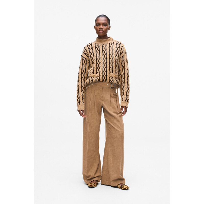 NOHAVICE KARL LAGERFELD FLANNEL EVERYDAY PANTS 66001886