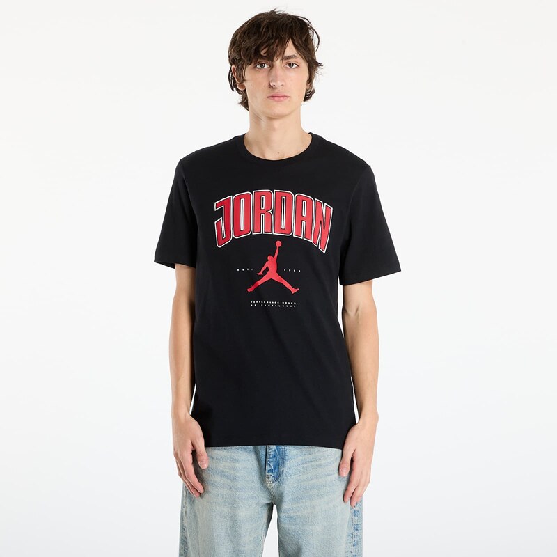 Tričko Jordan Mens T-shirt Black/ Gym Red/ Gym Red S 66003014