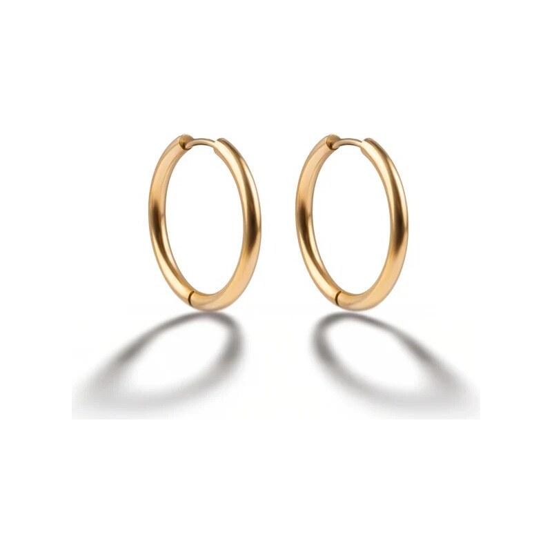 Emily Westwood Elegantné kruhy z pozlátenej ocele EWE25039G 1,7 cm 66582209