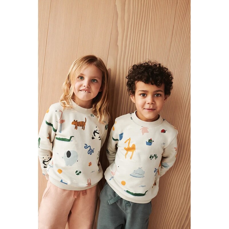 Detská bavlnená mikina Liewood Thora Printed Sweatshirt 66005566