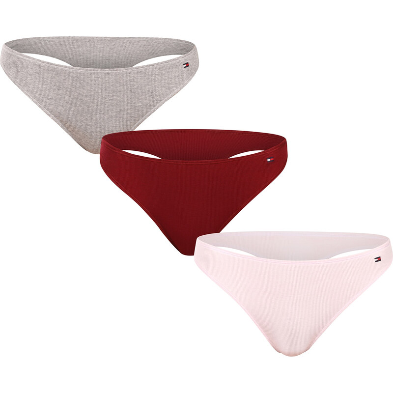 3PACK dámske tangá Tommy Hilfiger viacfarebná (UW0UW06129 0WT) 66006958