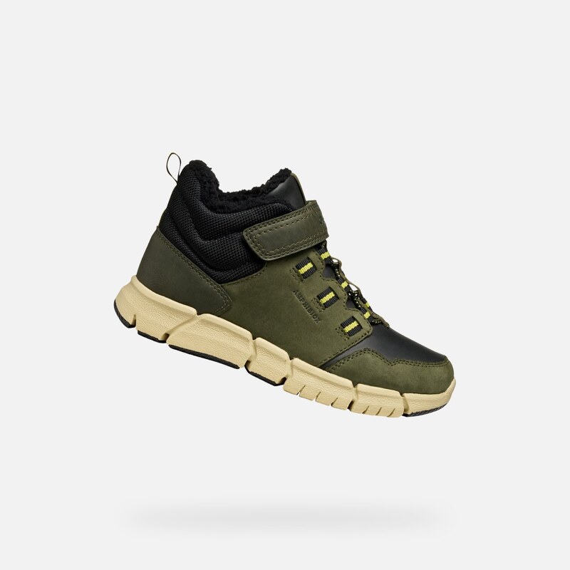 Chlapčenská členková obuv Geox Flexyper B ABX khaki 66007232