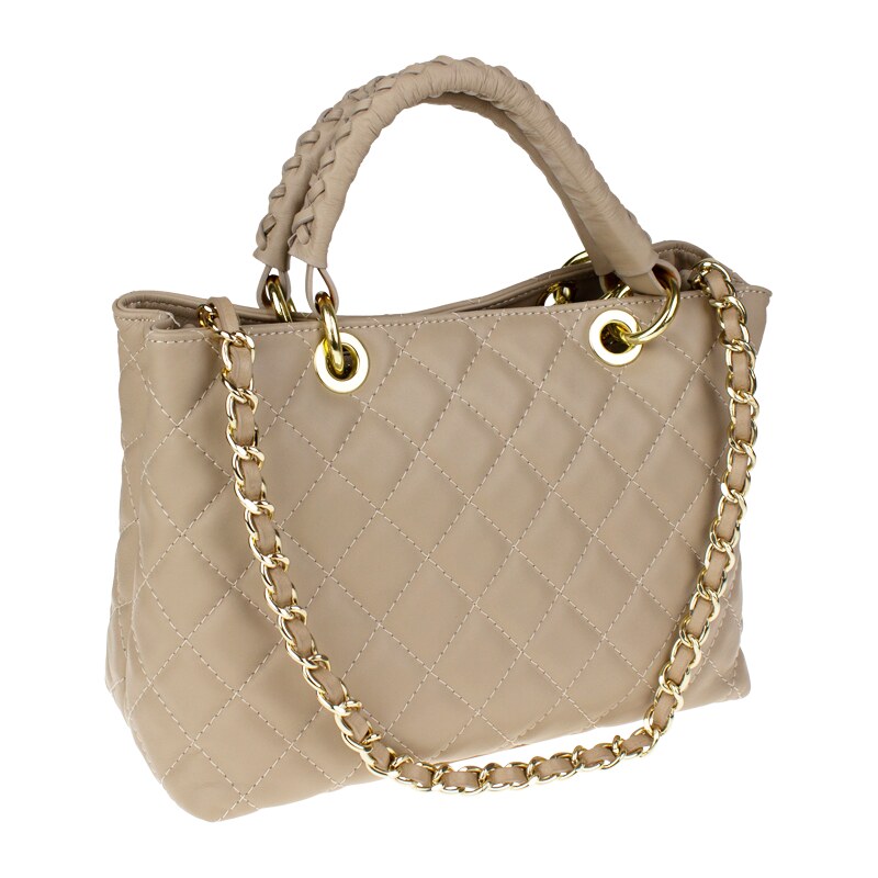 Béžová kožená talianska kabelka Xenia Cappuccino NovaKabelka.sk 61211142