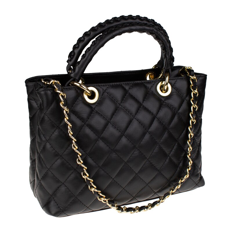 Čierna kožená talianska kabelka Xenia Nera NovaKabelka.sk 61211143