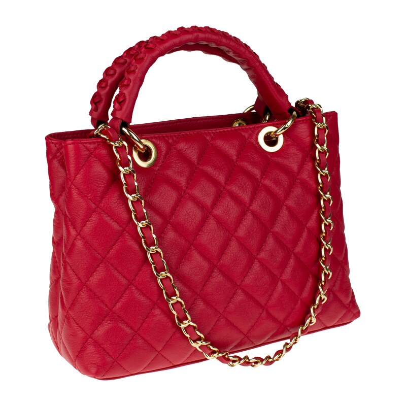 Červená kožená talianska kabelka Xenia Rossa Chiaro NovaKabelka.sk 63069418