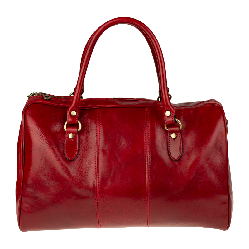 Kožená cestovná taška Tiberius Rossa Oro červená NovaKabelka.sk 66010662