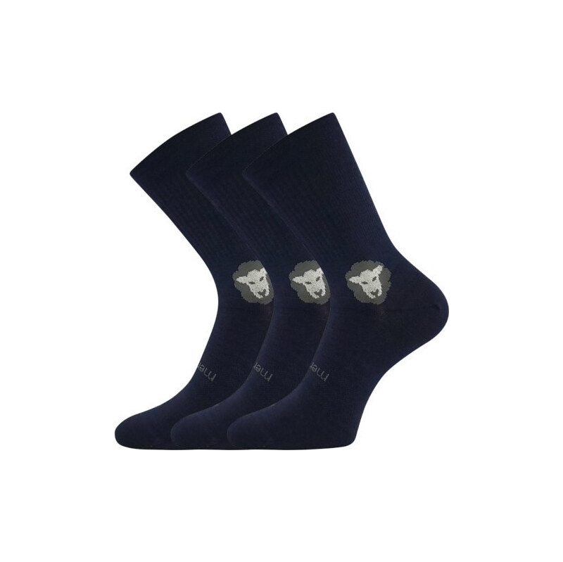 3PACK ponožky VoXX merino modré (Barefootan merino-blue) 66010901