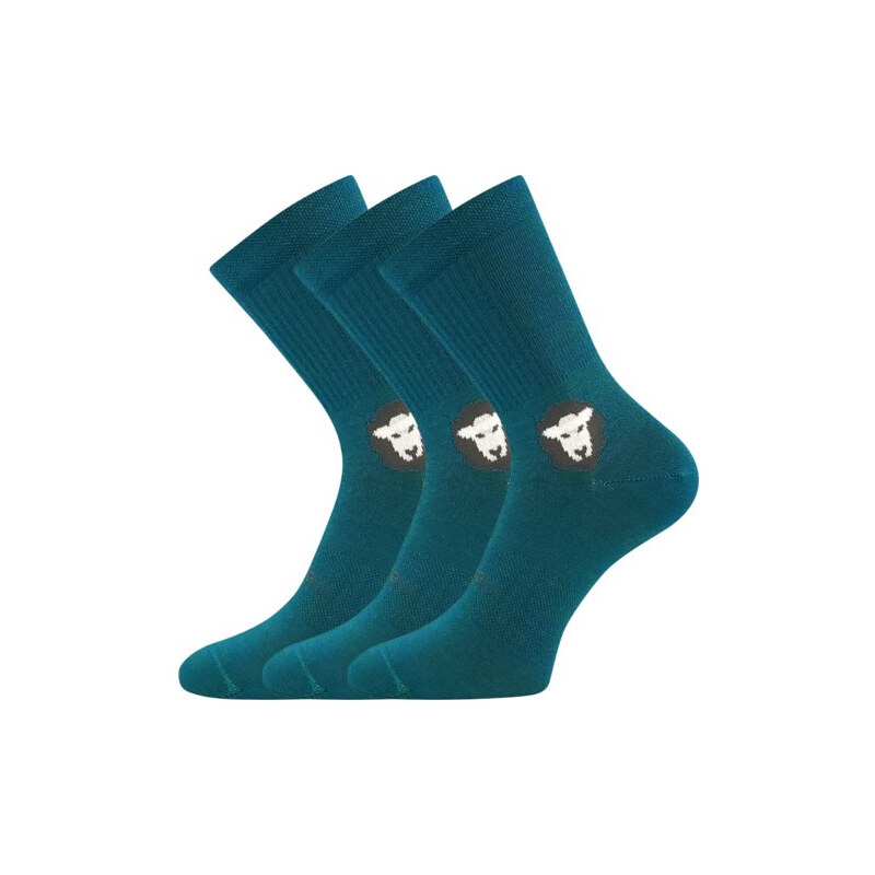 3PACK ponožky VoXX merino zelené (Barefootan merino-green) 66010900