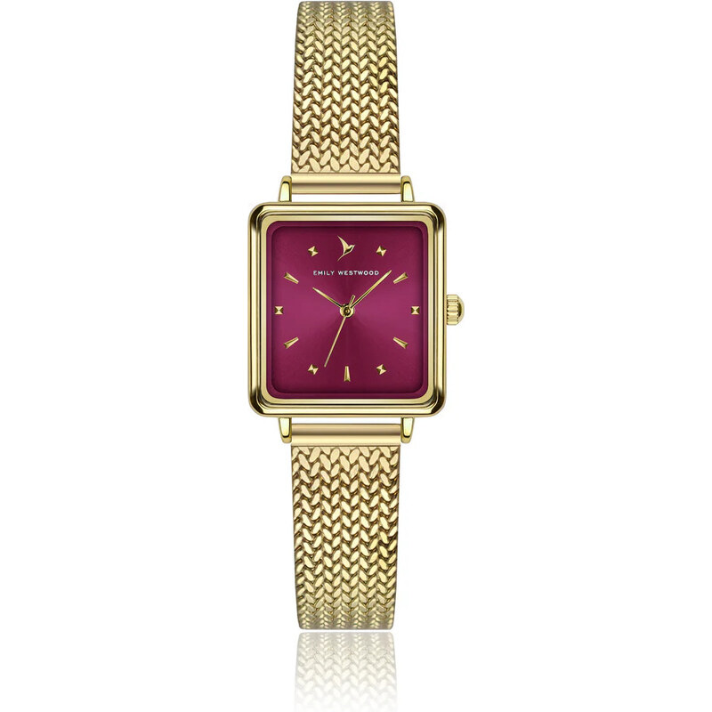 Emily Westwood Burgundy Gold Mesh EKM-5914GQ 67553892