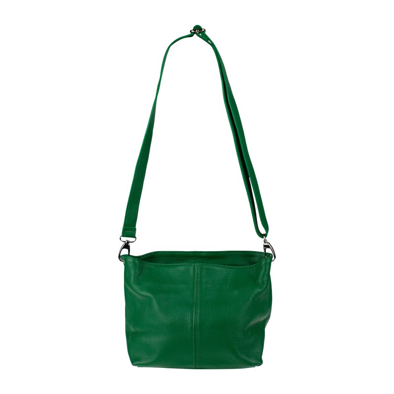 Zelená kožená talianska crossbody kabelka Batilda Verde NovaKabelka.sk 18170628